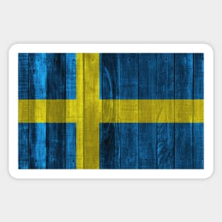 Flag of Sweden - Wood Sticker